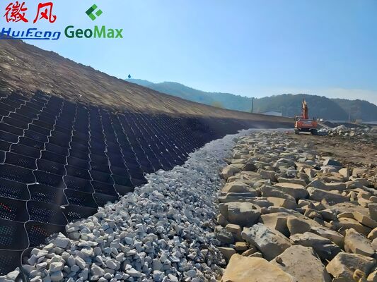 Perforated HDPE Geocell Soil Retention Grid For Slope Erosion Control