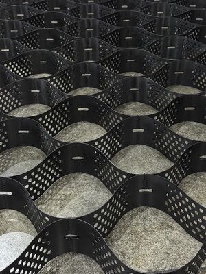 HDPE Geocell Reinforcement Grid For Railway Subgrade Stabilization Project