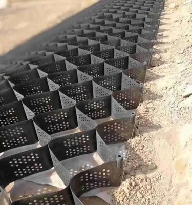 HDPE Geo Web Geocell ระบบปิดเซลล์ Geocell สําหรับการป้องกันมุม